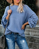 Loose Long Sleeve Large Sleeve Knitted Sweater