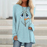 Autumn Long Sleeve Crew Neck Soild Tunic T-Shirt