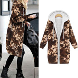 Floral Printed Streetwear Zipper Sweatshirt Women Casual Pullover Outerwear