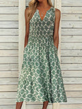 Fresh Sleeveless Strap Maxi Dress