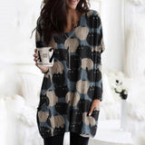 Oversized Halloween Element Print Long-sleeved Sweatshirt Hoodie