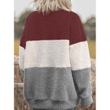 Winter Colorblock Fleece Sweatshirts