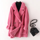 Real Fur High Quality Australian Wool Coats