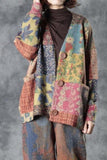 Knitted cardigan mink fleece autumn / winter loose sweater