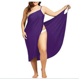 5XL Women Sexy Beach V-Neck Sling Dress