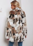 Women's Artificial Colorful Fur THICKING WARM Coat