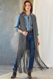 Sleeveless vest shawl vintage western style coat