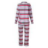 Christmas Stripe Printed Long Sleeve Pajamas Home Wear Casual Set