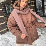 Popular Hooded Cotton Warm Jacket Coat