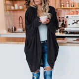 Fashion loose knit cardigan jacket