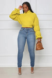 Burst Your Bubble Cropped Sweater