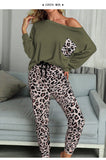 Women's Time To Relax Leopard Loungewear Jogger Set