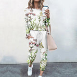 Women's Basic Streetwear Floral Casual Set