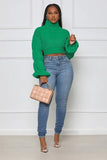 Burst Your Bubble Cropped Sweater