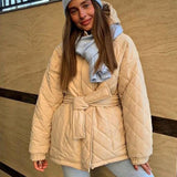 Popular Hooded Cotton Warm Jacket Coat