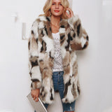 Women's Artificial Colorful Fur THICKING WARM Coat