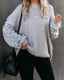 Loose Long Sleeve Large Sleeve Knitted Sweater