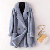 Real Fur High Quality Australian Wool Coats