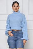 Burst Your Bubble Cropped Sweater