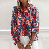 Floral Long Sleeve Loose Chic New Shirts