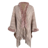 Tassel Cloak Shawl Sweater Coat