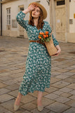 Chiffon Floral Print Elegant Casual Dress