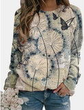 Butterfly Dancing with Dandelion Sweatshirt