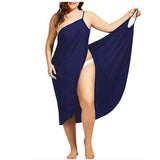 5XL Women Sexy Beach V-Neck Sling Dress