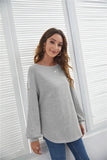 Decorative Button Long Sleeve T Shirt