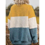 Winter Colorblock Fleece Sweatshirts