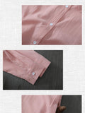 Mid-length shirt casual cotton top