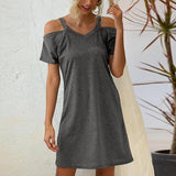 Casual Solid 2021 Loose Waist Chic Dress