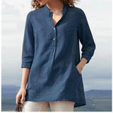 V Neck Casual Comfy Blouse