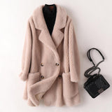 Real Fur High Quality Australian Wool Coats