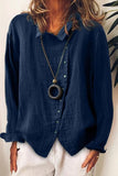 Casual Shirt Collar Long Sleeve Shirts & Tops