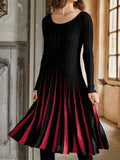 Black Pleated Dress