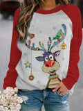 Christmas Santa Cat Print Women's t-shirt