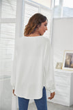 Decorative Button Long Sleeve T Shirt