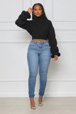 Burst Your Bubble Cropped Sweater