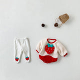 Christmas baby onesies thickened to keep warm