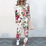 Women's Basic Streetwear Floral Casual Set