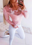 V-Neck Off Shoulder Beaded Tops