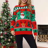 Casual Christmas Tree/Snowman Knitting Women Sweaters