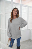 Decorative Button Long Sleeve T Shirt