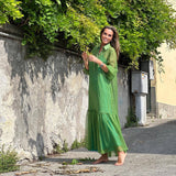 The Florence Blue&Green Dress