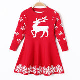 Christmas Children Sweater Fawn Dress