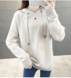 Casual Hooded Sweater Women New Autumn Winter Korean Loose Long Sleeve Tops