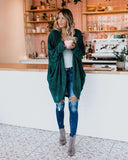 Fashion loose knit cardigan jacket