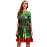 Christmas Printing Women's Dress