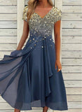 glitter starry dress long dress